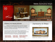 Tablet Screenshot of meble-antyk.pl